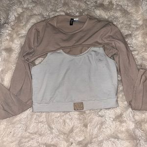 Two-apart crop top